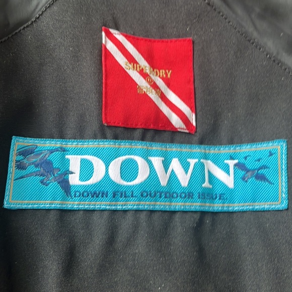 SUPER DRY Men's Black Hooded Down Jacket, size small - Picture 7 of 7